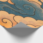 JAPANISCHE WOLKEN GESCHENKVERPACKUNG  GESCHENKPAPIER (Ecke)
