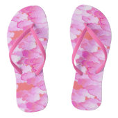 Japanische Wolken, Morgenröte, Orchideenrosa und K Badesandalen (Fußbett)