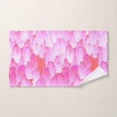 Japanische Wolken, Morgenröte, Orchideenrosa und K Badhandtuch Set (Handtuch)