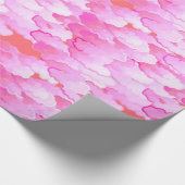 Japanische Wolken, Morgenröte, Orchideenrosa und K Geschenkpapier (Ecke)