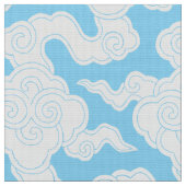 Japanische Wolken-Schablone Ise Katagami-Muster Stoff (Nahaufnahme)