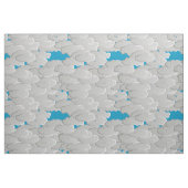 Japanische Wolken, Sommer-Tag, Weiß und Stoff (Fat Quarter (45,7 x 55,9 cm))