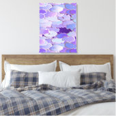 Japanische Wolken, Twilight, Violet und Tief Lila Leinwanddruck (Insitu (Schlafzimmer))