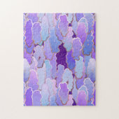 Japanische Wolken, Twilight, Violet und Tief Lila Puzzle (Vertikal)
