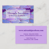 Japanische Wolken, Twilight, Violet und Tief Lila Visitenkarte (Vorne/Hinten)