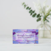 Japanische Wolken, Twilight, Violet und Tief Lila Visitenkarte (Stehend Vorderseite)