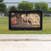 JAPANISCHE WOODBLOCK Fahne Banner (Insitu)