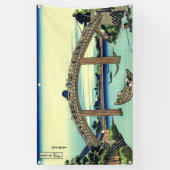 JAPANISCHE WOODBLOCK Fahne Banner (Vertikal)