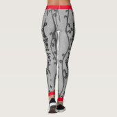 JAPANISCHE WOODBLOCK PATTERN DRUCKTE LEGGINGS (Rückseite)