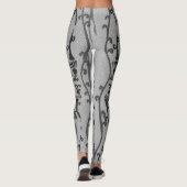 JAPANISCHE WOODBLOCK PATTERN DRUCKTE LEGGINGS (Rückseite)