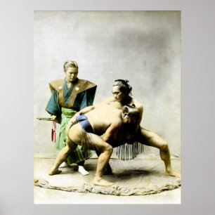 Japanische Wrestler Poster