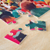 Japanische wunderschöne Tempellandschaft Puzzle (Seite)