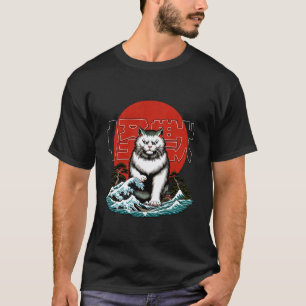 Japanische Yokai-Katze - Wütende Maneki Neko Große T-Shirt