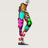 Japanische YOROSHIKU Leggings der Tastatur-Katze (Rechts)