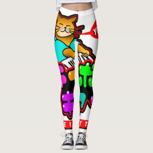 Japanische YOROSHIKU Leggings der Tastatur-Katze