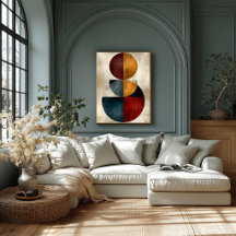 Japanische Zen-Geometrische Abstrakte Wandkunst