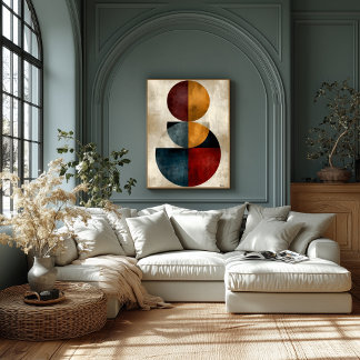Japanische Zen-Geometrische Abstrakte Wandkunst Poster