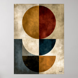 Japanische Zen-Geometrische Abstrakte Wandkunst Poster