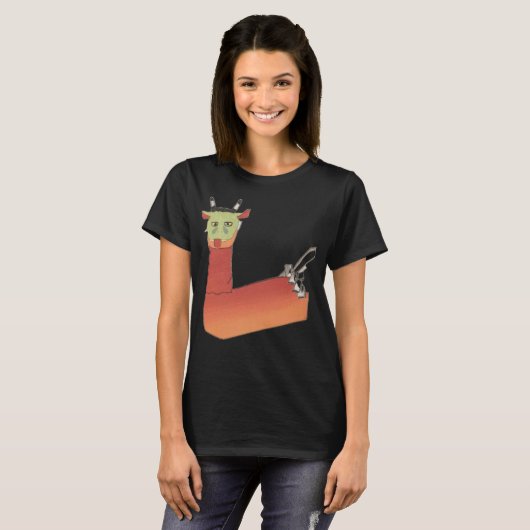 Japanische Ziege Yokai Kawaii, T-Shirt (Vorne ganz)