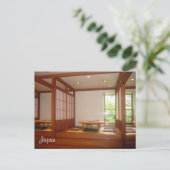 japanische Zimmer Postkarte (Stehend Vorderseite)