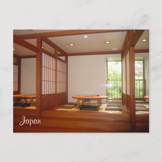 japanische Zimmer Postkarte (Vorderseite)