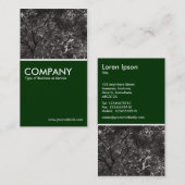 Japanische Zweigstellen 01 - Dunkelgrün Visitenkarte (Vorne/Hinten)