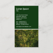 Japanische Zweigstellen 05 - Dunkelgrün Visitenkarte (Rückseite)