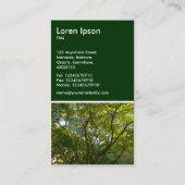 Japanische Zweigstellen 06 - Dunkelgrün Visitenkarte (Rückseite)