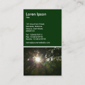 Japanische Zweigstellen 07 - Dunkelgrün Visitenkarte (Rückseite)