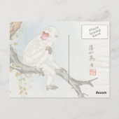 Japanischer Affe Postkarte (Rückseite)