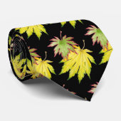 Japanischer Ahorn auf einem Neck Tie Krawatte (Gerollt)