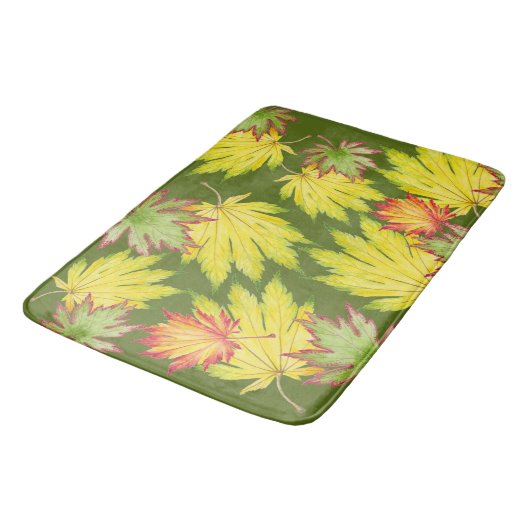 Japanischer Ahorn auf einer Bath Mat Badematte (Schrägansicht)