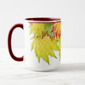 Japanischer Ahorn auf einer Combo-Tasse Tasse (Links)