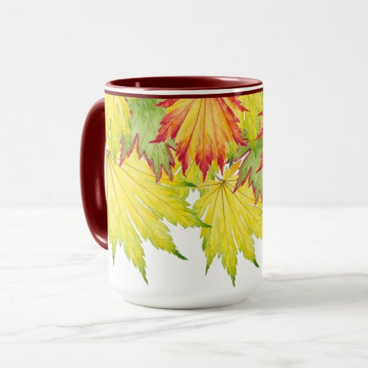 Japanischer Ahorn auf einer Combo-Tasse Tasse (Vorderseite Links)