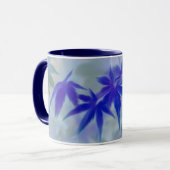 Japanischer Ahorn in blauer Tasse (Vorderseite Links)