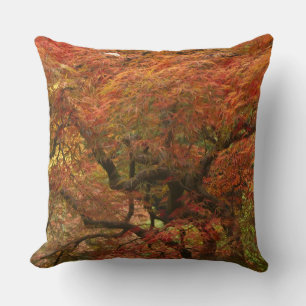 Japanischer Ahorn in Herbstfarbe Kissen
