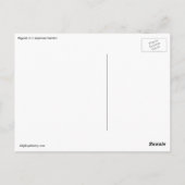 Japanischer Ahorn und Pagode im japanischen Garten Postkarte (Rückseite)