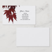 Japanischer Ahorn verlassen Geschäfts-Karte Visitenkarte (Vorne/Hinten)