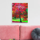 Japanischer Ahornbaum Canvas-Druck Leinwanddruck (Insitu (Wohnzimmer))