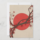 Japanischer Ahornbaum Dankeskarte (Vorderseite)