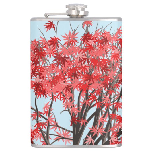 Japanischer Ahornbaum Flachmann (Vorderseite)