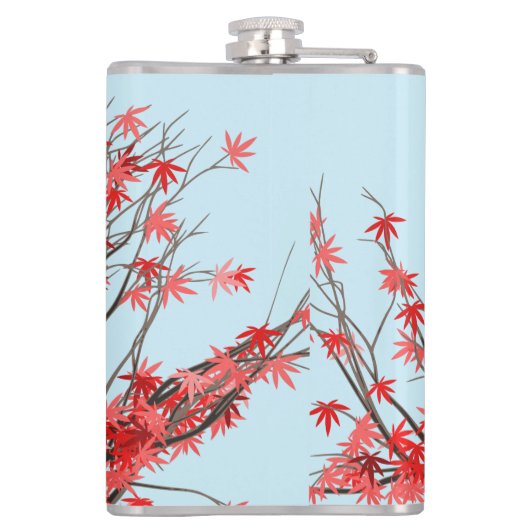 Japanischer Ahornbaum Flachmann (Rückseite)