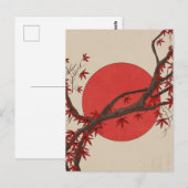 Japanischer Ahornbaum Postkarte (Vorne/Hinten)