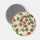 Japanischer Ahornleaf Magnet (Vorderseite/Rückseite)