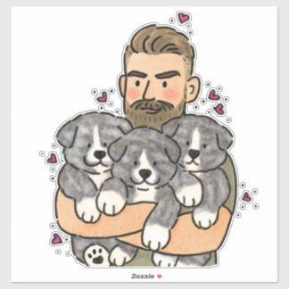 Japanischer Akita Inu Brindle Aufkleber