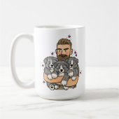 Japanischer Akita Inu Brindle Kaffeetasse (Links)