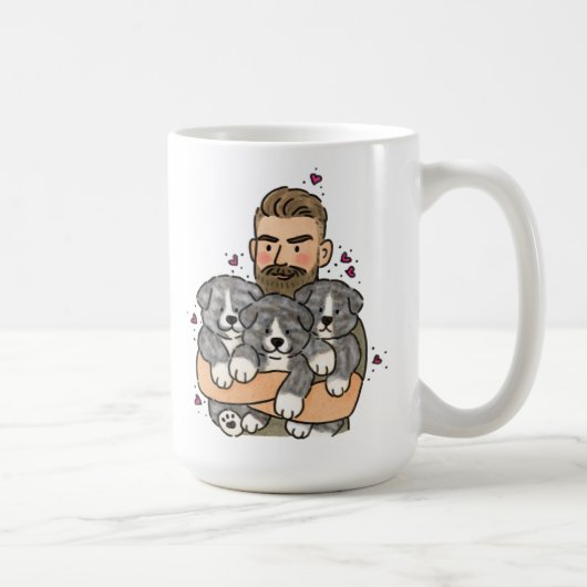 Japanischer Akita Inu Brindle Kaffeetasse (Rechts)