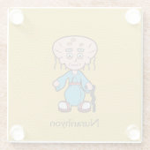 Japanischer Alter Mann Nurarihyon: Cartoon Yokai Glasuntersetzer (Rückseite)