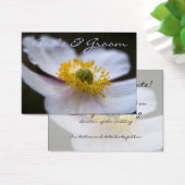 Japanischer Anemone ・ Save the Date Mini-Karte (Schreibtisch)
