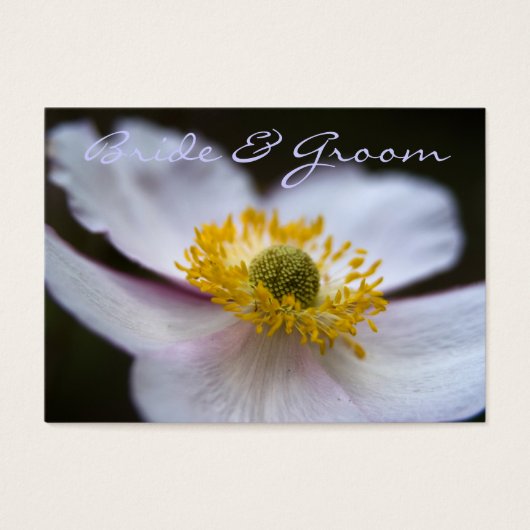Japanischer Anemone ・ Save the Date Mini-Karte (Vorderseite)